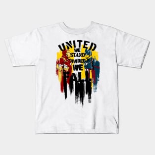 United We Stand Divided We Fall, Stephen Colbert Kids T-Shirt